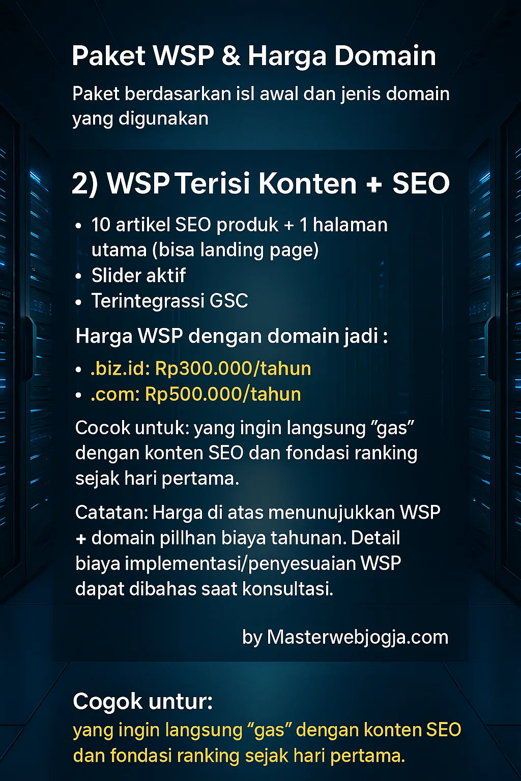 h Paket WSP Isi konten SEO