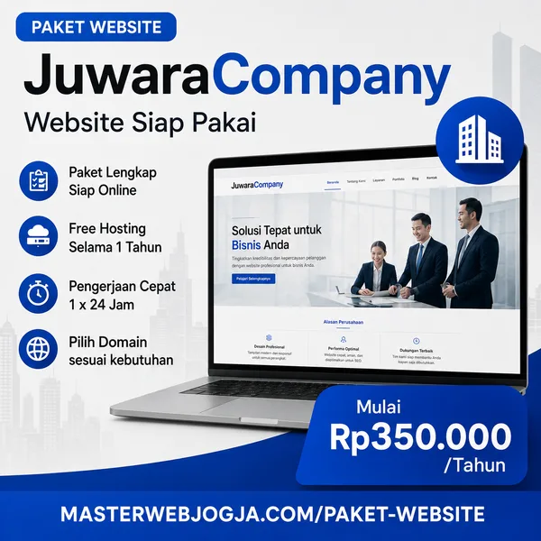 Visual Paket Website JuwaraCompany