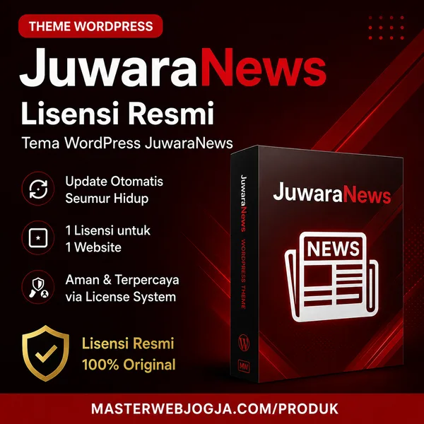 Lisensi JuwaraNews Theme WordPress Portal Berita
