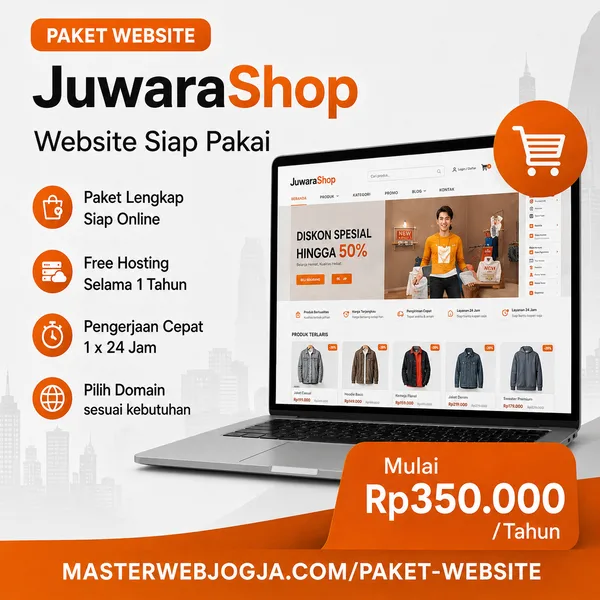 Visual Paket Website JuwaraShop
